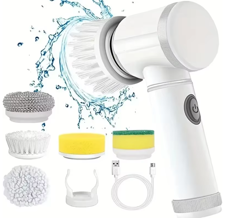 5-in-1 Cordless Electric Spin Scrubber